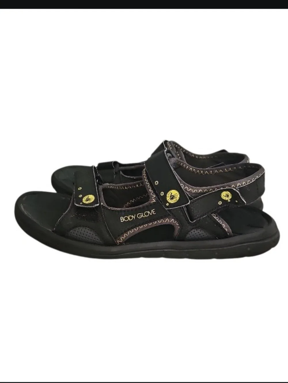 Body Glove Sport Sandals Men 10 Black Adjustable Outdoor Water Hiking Shoes